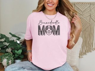 Comfort Colors Bernedoodle Mom doodle dog shirt - photo 4