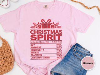 Christmas Spirit Nutrition Label3 funny shirt - photo 6