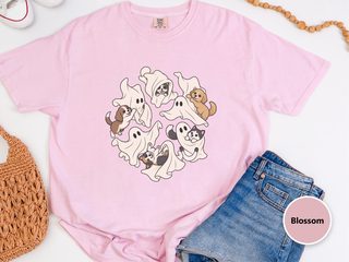 Cute Ghost Playing With Dogs funny shirt - photo 6