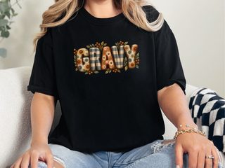 Floral Plaid Gravy Lettering funny shirt - photo 3
