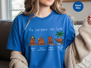 Capybara Vibe Scale Gamer Boba Ramen Relaxing funny shirt - photo 7