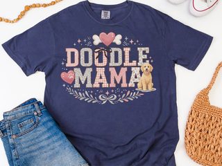 Comfort Colors Doodle Mama doodle dog shirt - photo 8