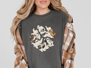 Cute Ghost Playing With Dogs funny shirt - photo 3