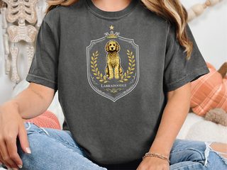 Comfort Colors Labradoodle Royal Crest doodle dog shirt - photo 3