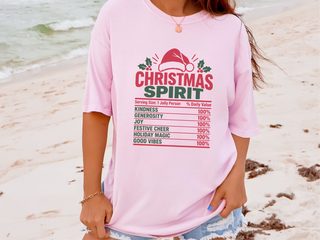 Christmas Spirit Nutrition Label6 funny shirt - photo 4
