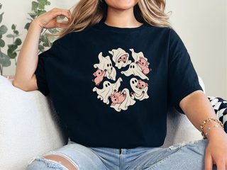 Cute Ghost Playing With Pig funny shirt - photo 5