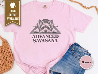 Yorkie Advanced Savasana Yoga doodle dog shirt - photo 5