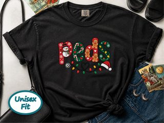 Christmas Peds Nurse Stethoscope funny shirt - photo 5