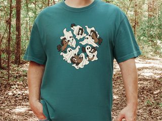 Cute Ghost Playing With Horse funny shirt - photo 6
