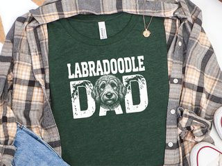 Labradoodle Dad doodle dog shirt - photo 4