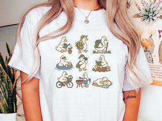 Whimsical White Duck Hobby Collection funny shirt - photo 1