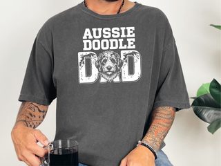 Comfort Colors Aussiedoodle Dad doodle dog shirt - photo 3