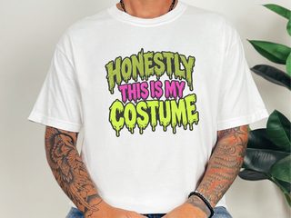 Slime Dripping Honestly Costume Text funny shirt - photo 1