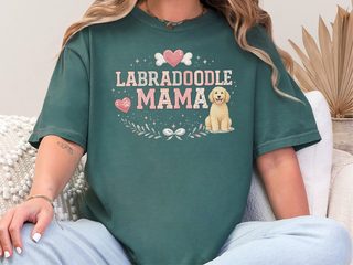 Comfort Colors Labradoodle Mama doodle dog shirt - photo 7
