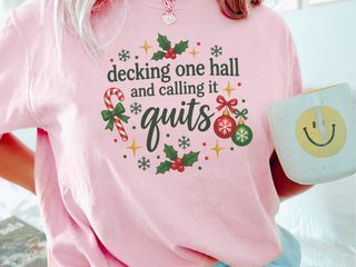 Decking One Hall Festive Lettering funny shirt - photo 2