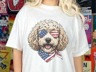 Patriotic Maltipoo Usa Flag doodle dog shirt - photo 3