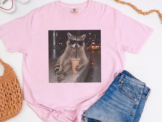 Cool Raccoon Iced Coffee funny shirt - photo 5