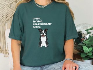 Derpy Boston Terrier doodle dog shirt - photo 7