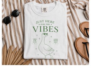 Just Here For The Vibes Goose funny shirt - photo 1