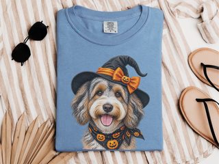 Aussiedoodle Halloween Witch Hat - photo 6