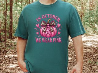 Pink Pumpkin Leopard Bow Ribbon funny shirt - photo 7