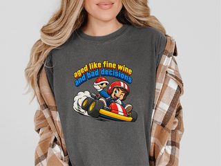 Kart Racer Bad Decisions funny shirt - photo 7