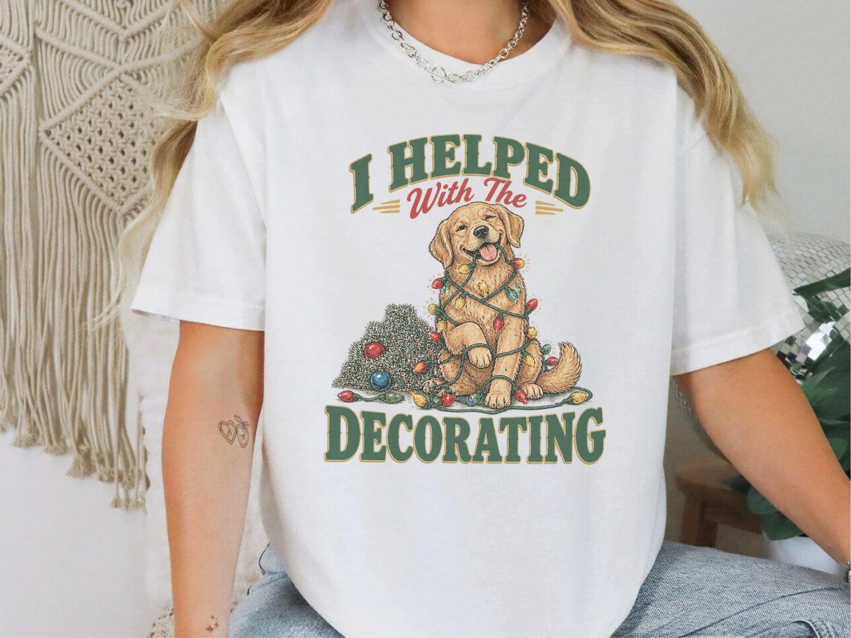 Tangled Golden Retriever Christmas - Golden Retriever Dad Shirt