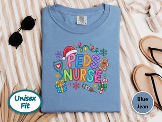 Christmas Peds Nurse Holiday Doodle funny shirt - photo 6