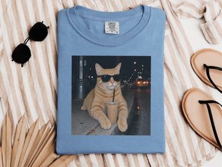 Cool Orange Cat Iced Coffee funny shirt - photo 5