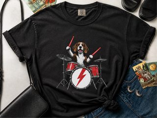 Beagle Rock Drummer doodle dog shirt - photo 6