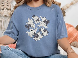 Cute Ghost Playing With Bat funny shirt - photo 6