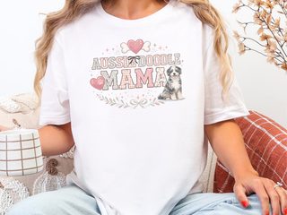 Aussiedoodle Mama Paw Print Heart Bone Crest - photo 7