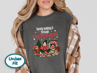 Frazzled Woman Christmas Gift Wrapping funny shirt - photo 3