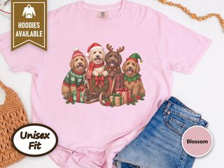 Christmas Labradoodles Sleigh Group doodle dog shirt - photo 5