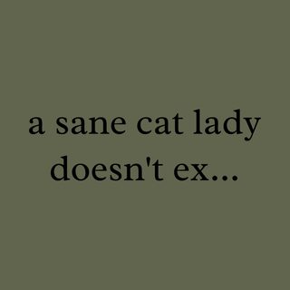 Sane Cat Lady Doesn't Exist Funny Meme T-Shirt Gift Idea