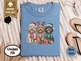 Christmas Cavapoo Trio Presents doodle dog shirt - photo 6