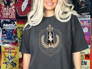 Comfort Colors Bernedoodle Royal Crest doodle dog shirt - photo 3