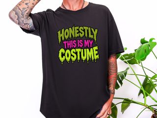 Slime Dripping Honestly Costume Text funny shirt - photo 2