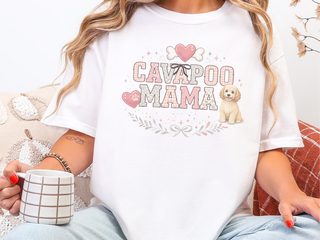 Comfort Colors Cavapoo Mama doodle dog shirt - photo 1