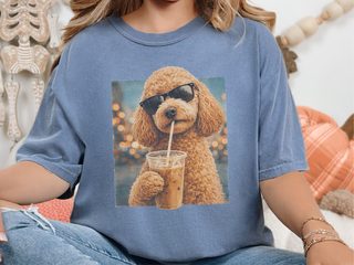 Comfort Colors Labradoodle Iced Coffee Cool Dog doodle dog shirt - photo 6