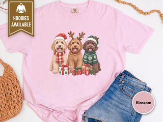 Christmas Labradoodle Trio doodle dog shirt - photo 4