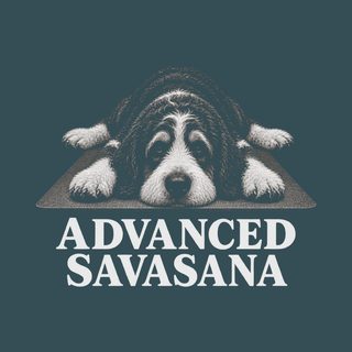 Bernedoodle Advanced Savasana Yoga Dog Shirt - Yoga Teacher Gift