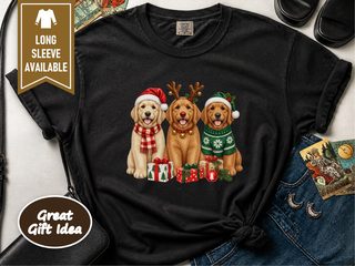 Golden Retriever Christmas Trio doodle dog shirt - photo 3