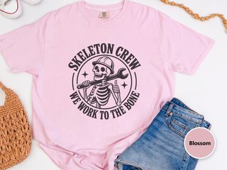 Skeleton Crew Construction Worker funny shirt - photo 5