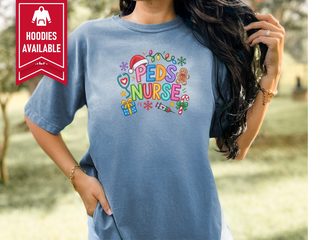 Christmas Peds Nurse Holiday Doodle funny shirt - photo 7