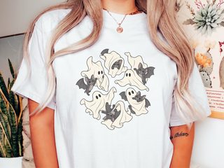 Cute Ghost Playing With Bat funny shirt - photo 1