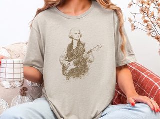 Thomas Jefferson Electric Guitar Vintage Portrait funny shirt - photo 8