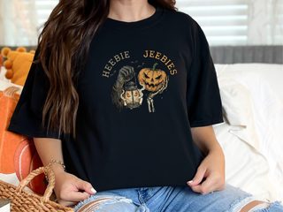 Grim Reaper Lantern Pumpkin Heebie Jeebies funny shirt - photo 2