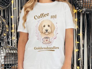 Coffee And Goldendoodles doodle dog shirt - photo 1