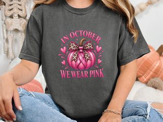 Pink Pumpkin Leopard Bow Ribbon funny shirt - photo 5